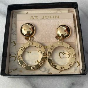 St John Clip On Earrings